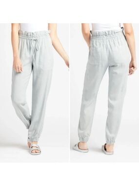 NWOT CLOTH & STONE Smocked Tie Waist Tencel Jogger Pants L